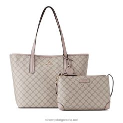 logotipo de hongo/rosa delaine bolso tote 2 en 1 Nine West 0DDT02456