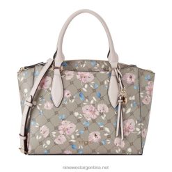 logotipo floral bolso satchel jet set cachemira Nine West 0DDT02533