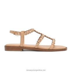 luz natural sandalias planas Emely Nine West 0DDT09
