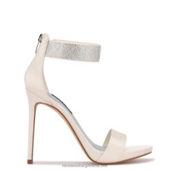 Marfil sandalias utell con correa en el tobillo Nine West 0DDT01893