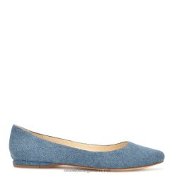 mezclilla azul Speakup zapatos planos con punta de almendra Nine West 0DDT0871