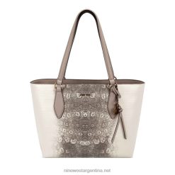múltiples naturales bolso shopper pequeño con cachemira Nine West 0DDT02707