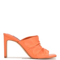 naranja sandalias con tacón de pera Nine West 0DDT0320