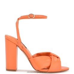 naranja sandalias con tacón larisa Nine West 0DDT0294