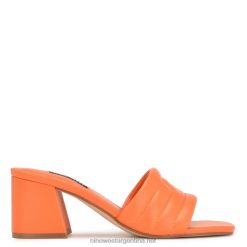 naranja sandalias Glenra con tacón Nine West 0DDT0245
