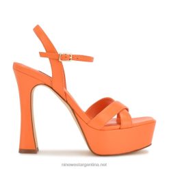 naranja sandalias iriv con plataforma Nine West 0DDT0186