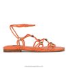 naranja sandalias planas con tiras Majah Nine West 0DDT015