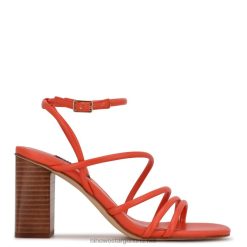 naranja sanguina sandalias Yeap con tacón Nine West 0DDT02251