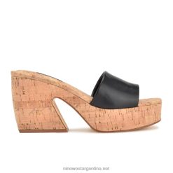 negro azabache sandalias con plataforma oklee Nine West 0DDT0207