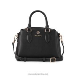 negro bolso cruzado zenith pequeño con tres compartimentos Nine West 0DDT02551