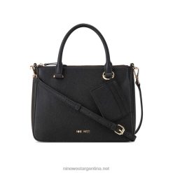 negro bolso satchel lucianne jet set Nine West 0DDT02520
