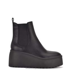 negro botines con plataforma henrita chelsea Nine West 0DDT02928