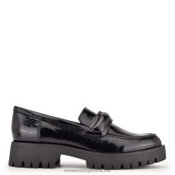 negro mocasines Garren con suela dentada Nine West 0DDT02292