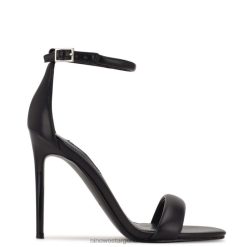 negro sandalias con correa en el tobillo Nine West 0DDT0634