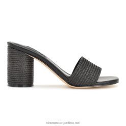 negro sandalias con tacón mapeli Nine West 0DDT0143