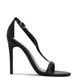 negro sandalias de vestir con tacón Melike Nine West 0DDT0483