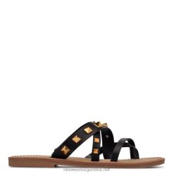 negro sandalias planas cerri Nine West 0DDT0103