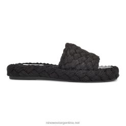 negro sandalias Stef tejidas Nine West 0DDT0653