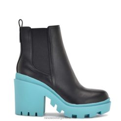 negro/verde azulado botines forme chelsea con suela dentada Nine West 0DDT0940