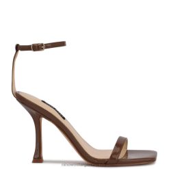 nueva patente de arce sandalias con correa en el tobillo Nine West 0DDT0414