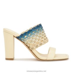 ombre azul crema sandalias Mylas con tacón Nine West 0DDT0149