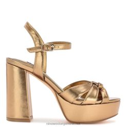 oro sandalias con plataforma rasta Nine West 0DDT0446
