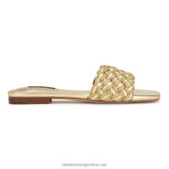 oro sandalias planas Maci Nine West 0DDT07