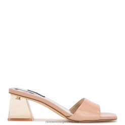 patente apenas desnuda sandalias con tacón de roble Nine West 0DDT0337