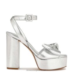 plata sandalias con plataforma rippa Nine West 0DDT0348