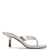 plata sandalias con tacón nido Nine West 0DDT0524