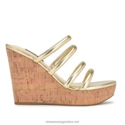 platino sandalias con cuña tipo alpargata haloway Nine West 0DDT0665