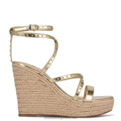 platino sandalias con cuña tipo alpargata hunda Nine West 0DDT0795