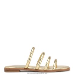 platino sandalias hapily planas Nine West 0DDT052