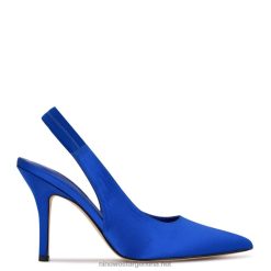 raso azul zapatos de tacón con tira trasera Ciser Nine West 0DDT0960