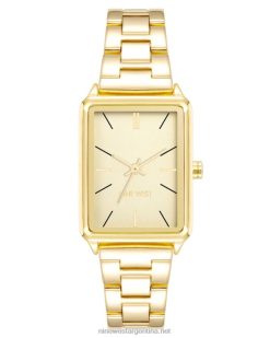 reloj de pulsera con caja rectangular Nine West 0DDT02874