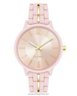 reloj de pulsera de goma con detalles metálicos Nine West 0DDT02904