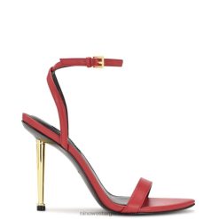 rojo sandalias reina con correa en el tobillo Nine West 0DDT0389