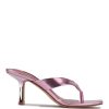 rosa metalizado sandalias con tacón nido Nine West 0DDT01928