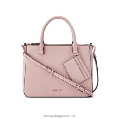 Rosa palido bolso satchel lucianne jet set Nine West 0DDT02523