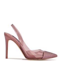 rosa/transparente zapatos de tacón con tira trasera francin Nine West 0DDT01879