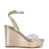 sandalias con correa en el tobillo y plataforma transparente Nine West 0DDT0851