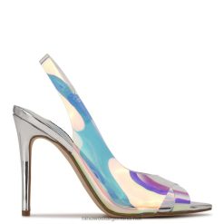 sandalias con tacón destalonado y lunares Nine West 0DDT02053