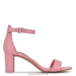 sandalias de tacón cuadrado con correa en el tobillo Nine West 0DDT01975