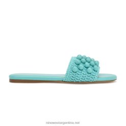 turquesa sandalias Leelee tejidas Nine West 0DDT0645