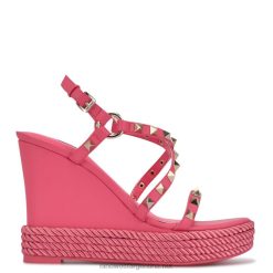 vaya rosa sandalias de cuña tipo alpargata con tachuelas Harte Nine West 0DDT0784