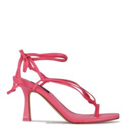 vaya rosa sandalias de tacón cruzadas en el tobillo Yippie Nine West 0DDT01020