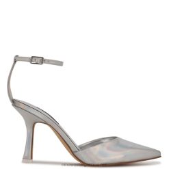 zapatos de tacón con correa en el tobillo y puntera puntiaguda Nine West 0DDT01210