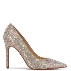 zapatos de tacón puntiagudos con diamantes de imitación frescos Nine West 0DDT01689
